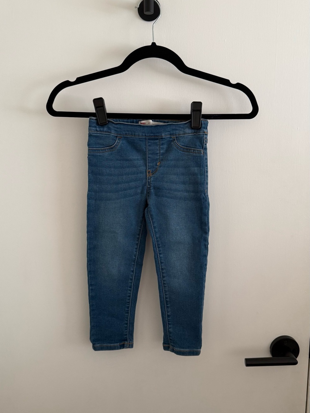 Levi’s Toddler Girls Pull-On Jeggings 3T Medium Wash Stretch Denim Elastic Waist